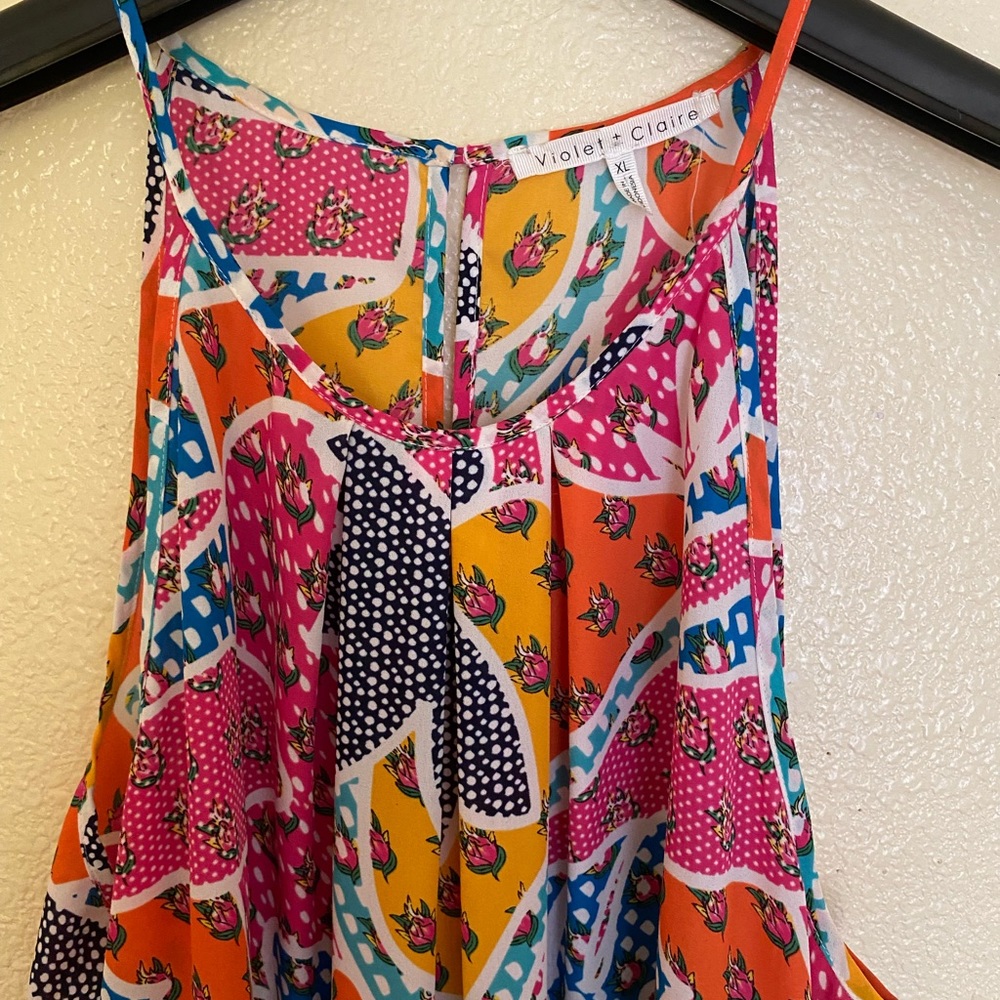 VIOLET and CLAIRE Halter top, Multi colored, XL